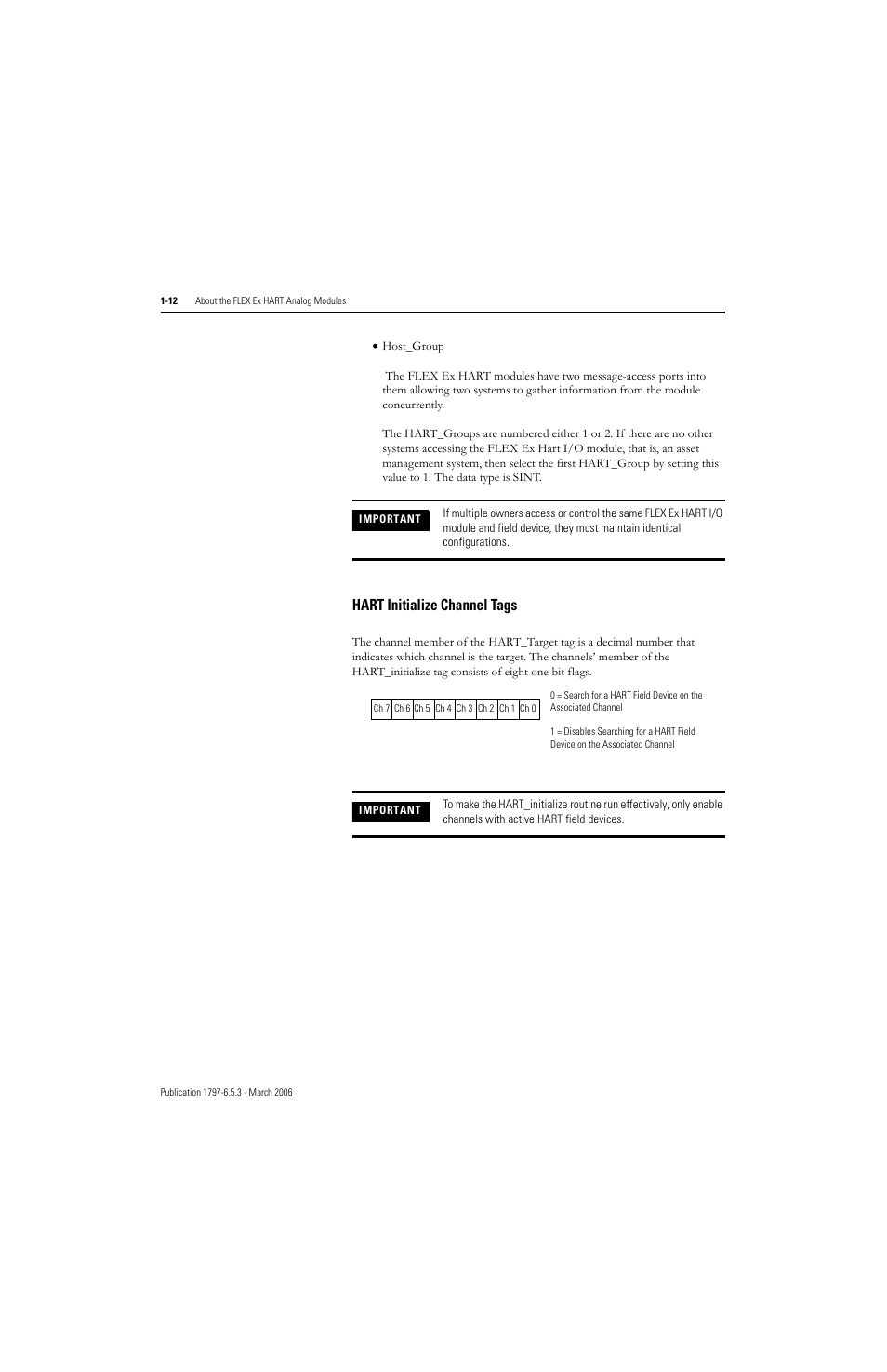 Hart initialize channel tags -12, Hart initialize channel tags | Rockwell Automation 1797-OE8H FLEX Ex HART Analog Modules User Manual User Manual | Page 26 / 196