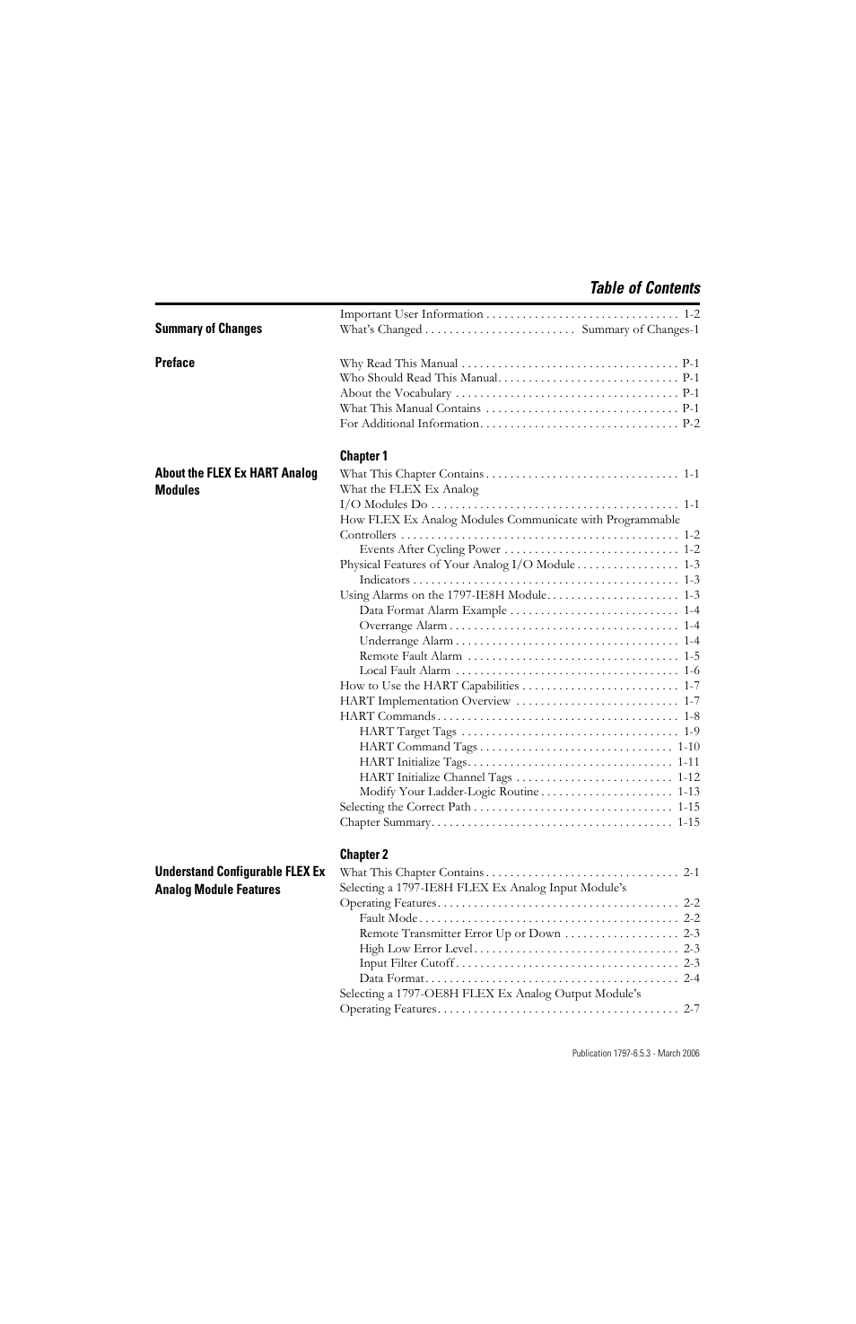 Rockwell Automation 1797-OE8H FLEX Ex HART Analog Modules User Manual User Manual | Page 5 / 196