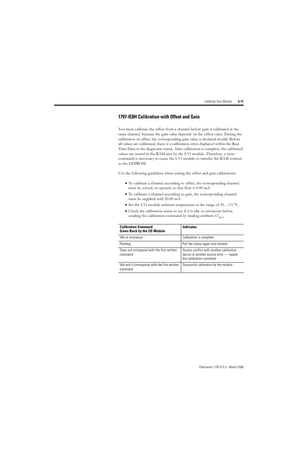 1797-ie8h calibration with offset and gain -11, 1797-ie8h calibration with offset and gain | Rockwell Automation 1797-OE8H FLEX Ex HART Analog Modules User Manual User Manual | Page 87 / 196