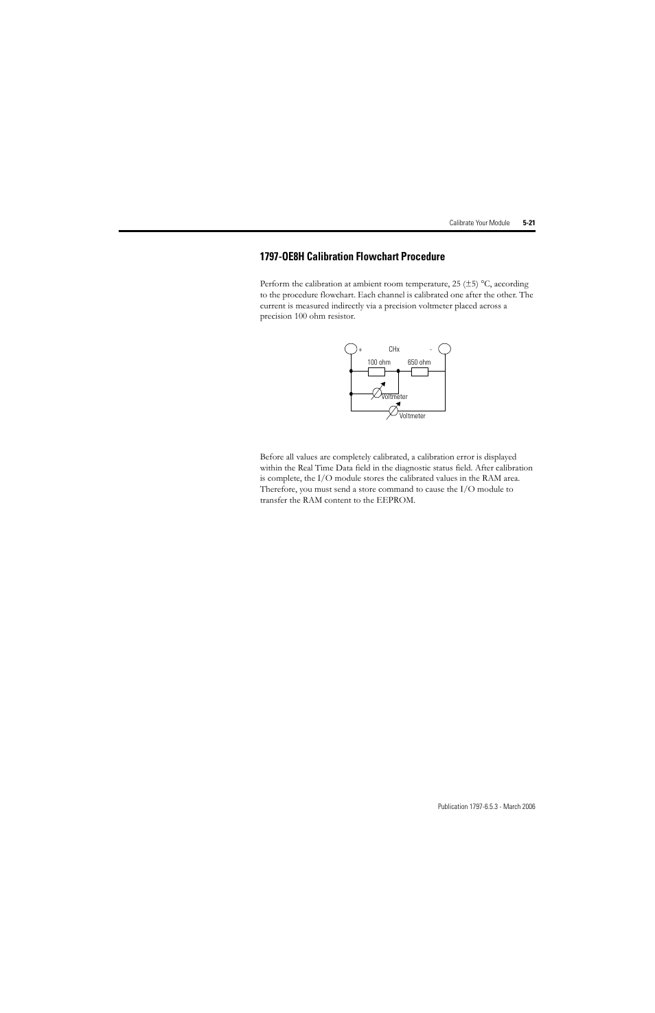 1797-oe8h calibration flowchart procedure -21, 1797-oe8h calibration flowchart procedure 5-21 | Rockwell Automation 1797-OE8H FLEX Ex HART Analog Modules User Manual User Manual | Page 97 / 196