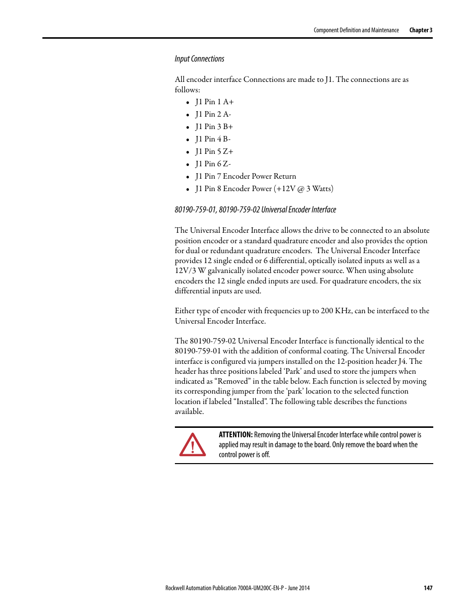 Rockwell Automation 7000A PowerFlex Medium Voltage AC Drive (A Frame) - ForGe Control User Manual | Page 147 / 208