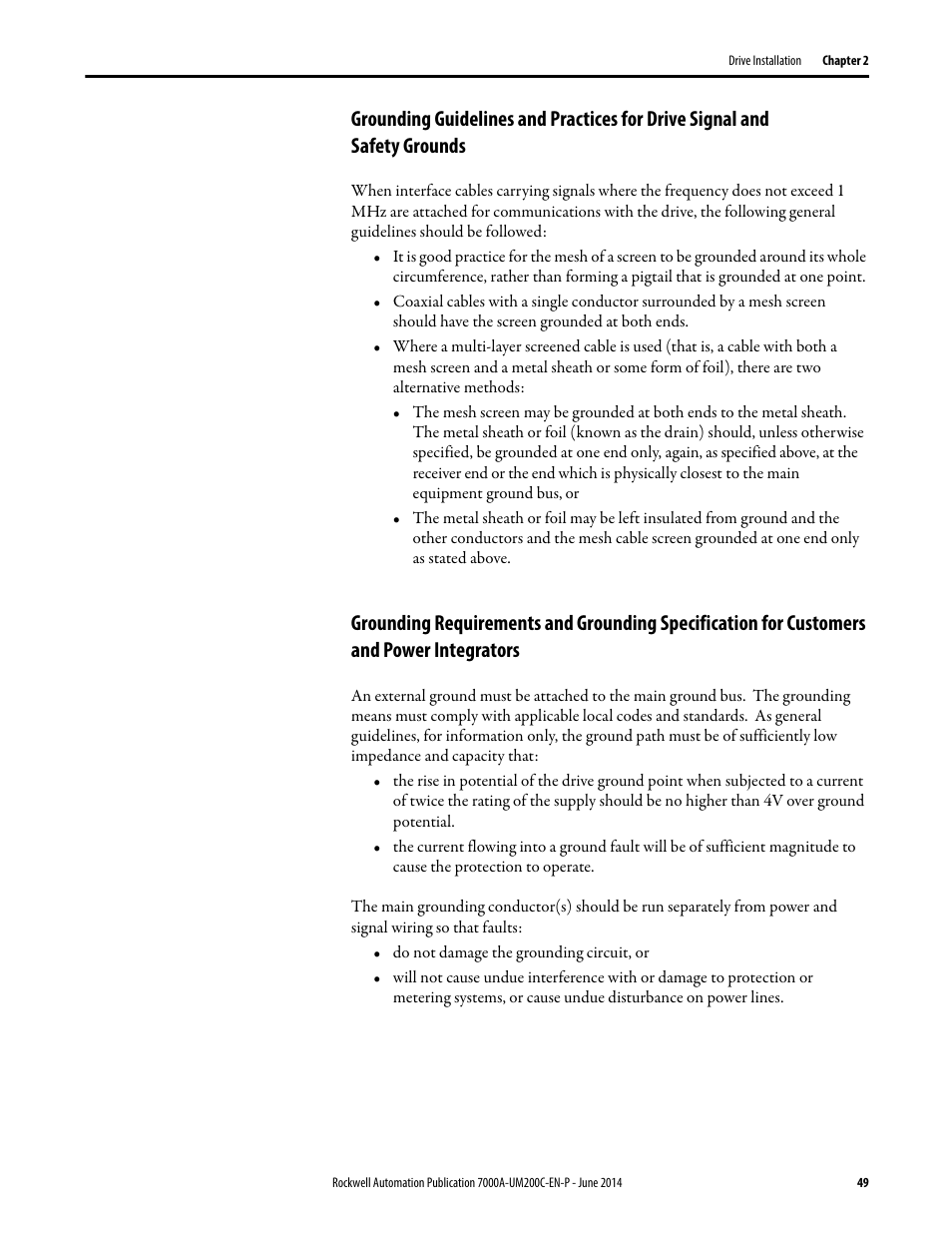Rockwell Automation 7000A PowerFlex Medium Voltage AC Drive (A Frame) - ForGe Control User Manual | Page 49 / 208