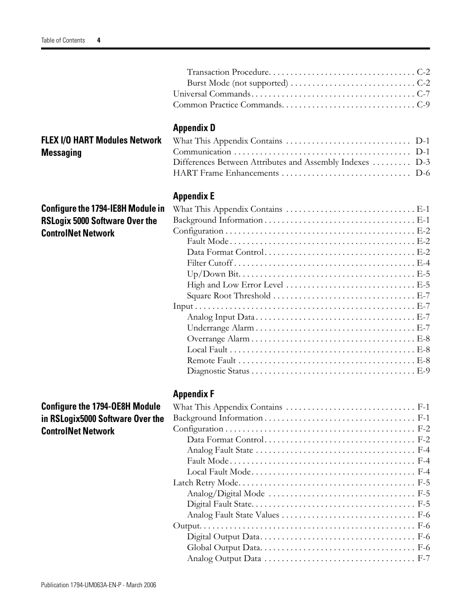 Rockwell Automation 1794-OE8H FLEX I/O HART Analog Modules User Manual User Manual | Page 10 / 146