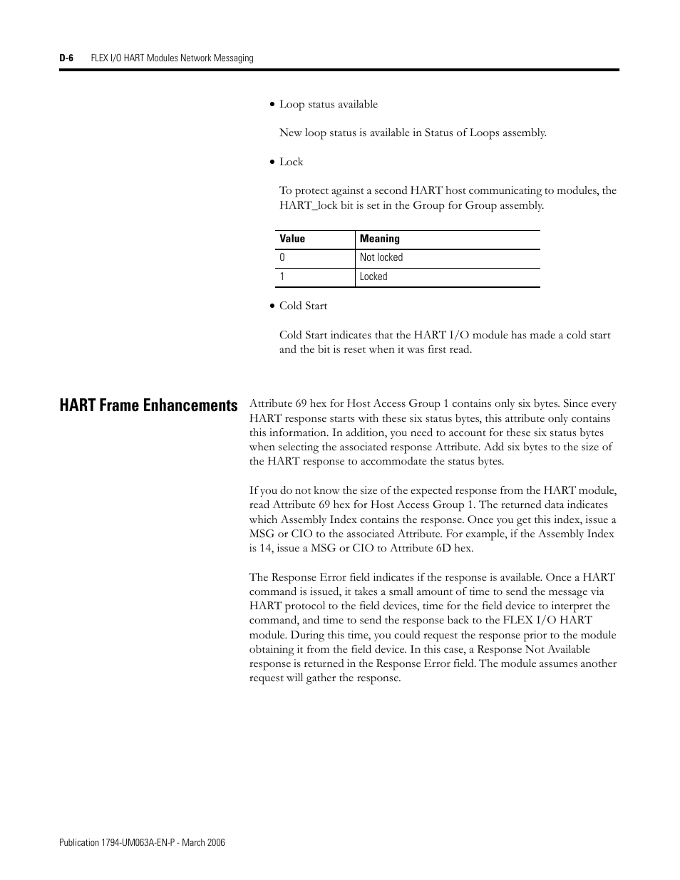 Hart frame enhancements | Rockwell Automation 1794-OE8H FLEX I/O HART Analog Modules User Manual User Manual | Page 120 / 146