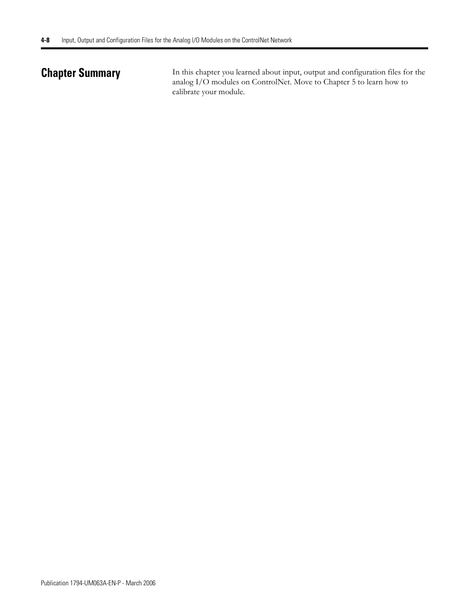 Chapter summary, Chapter summary -8 | Rockwell Automation 1794-OE8H FLEX I/O HART Analog Modules User Manual User Manual | Page 68 / 146