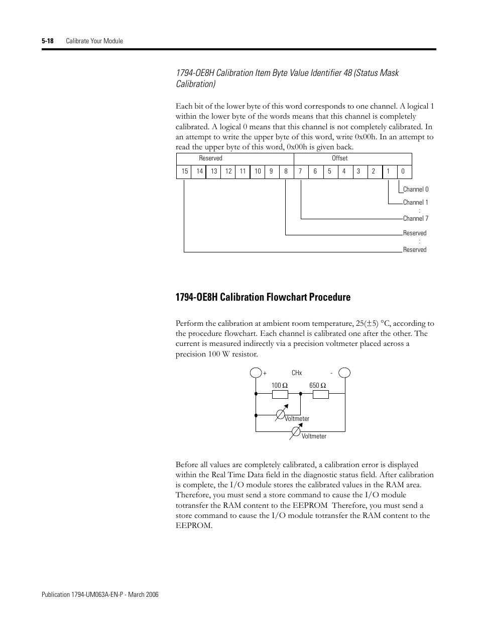 1794-oe8h calibration flowchart procedure -18, 1794-oe8h calibration flowchart procedure 5-18 | Rockwell Automation 1794-OE8H FLEX I/O HART Analog Modules User Manual User Manual | Page 86 / 146