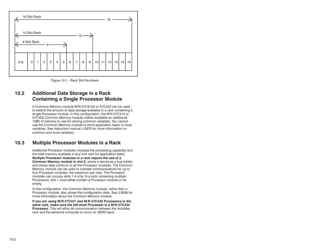 3 multiple processor modules in a rack | Rockwell Automation 47C626 AutoMax Programming Executive V4.2 User Manual | Page 146 / 278