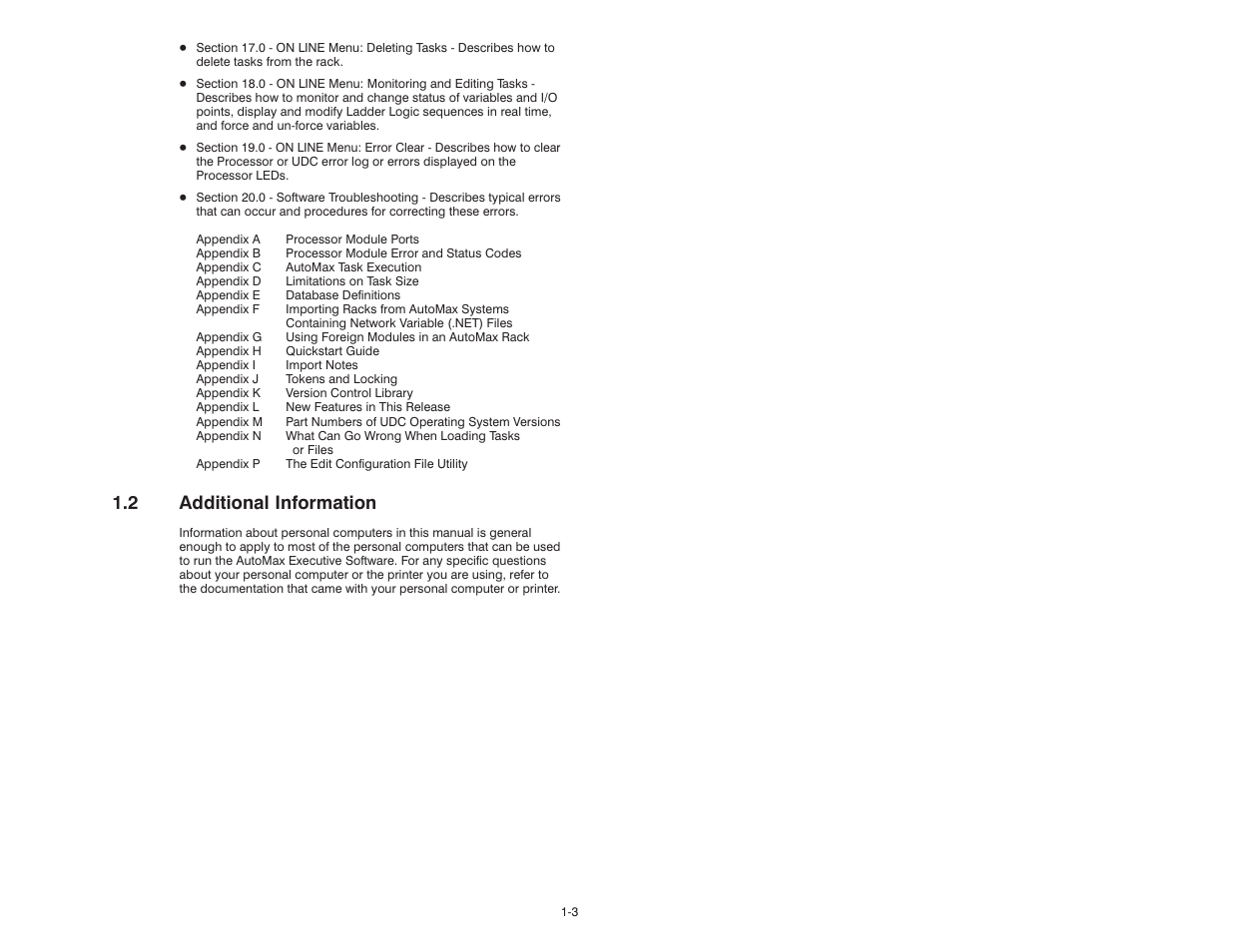 2 additional information | Rockwell Automation 47C626 AutoMax Programming Executive V4.2 User Manual | Page 15 / 278