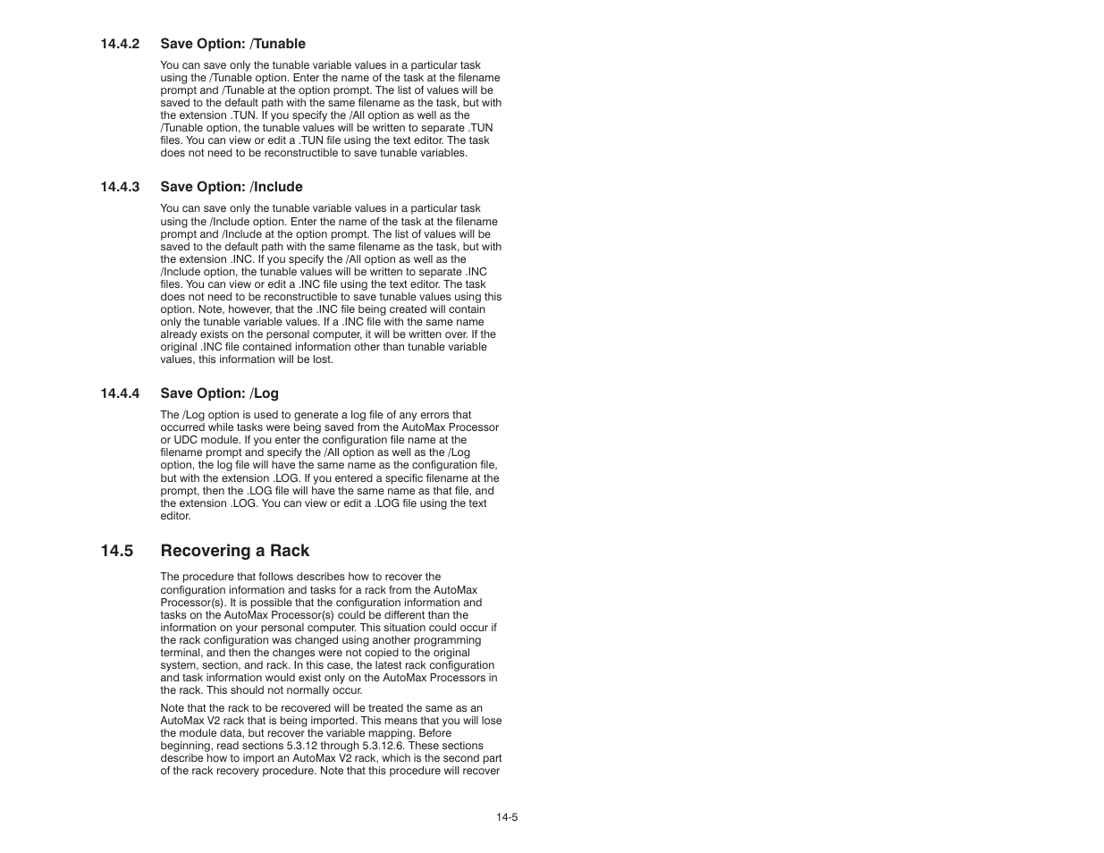 5 recovering a rack | Rockwell Automation 47C626 AutoMax Programming Executive V4.2 User Manual | Page 177 / 278