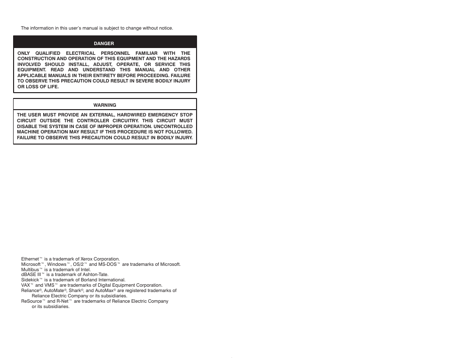 Rockwell Automation 47C626 AutoMax Programming Executive V4.2 User Manual | Page 2 / 278