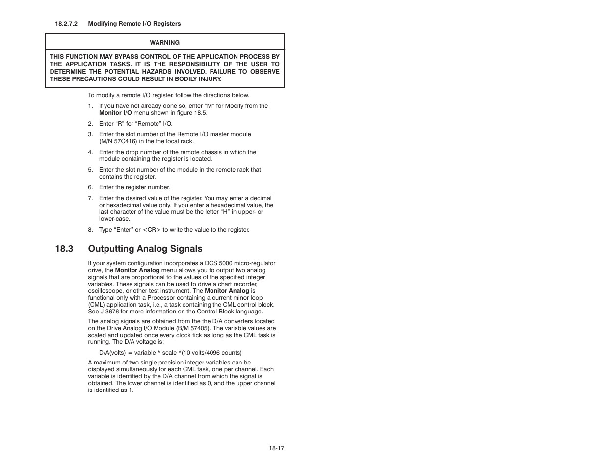 3 outputting analog signals | Rockwell Automation 47C626 AutoMax Programming Executive V4.2 User Manual | Page 203 / 278