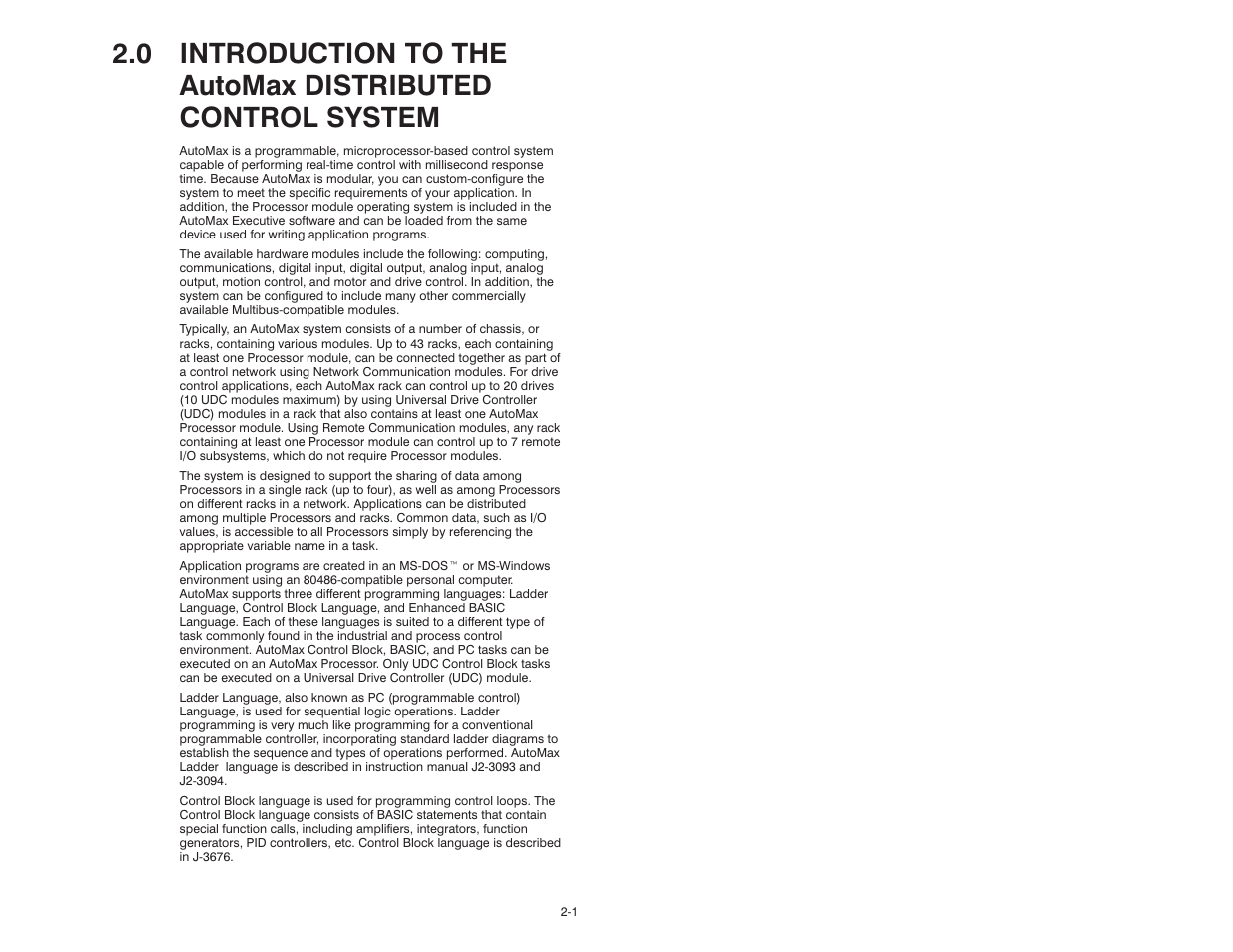 Rockwell Automation 47C626 AutoMax Programming Executive V4.2 User Manual | Page 21 / 278