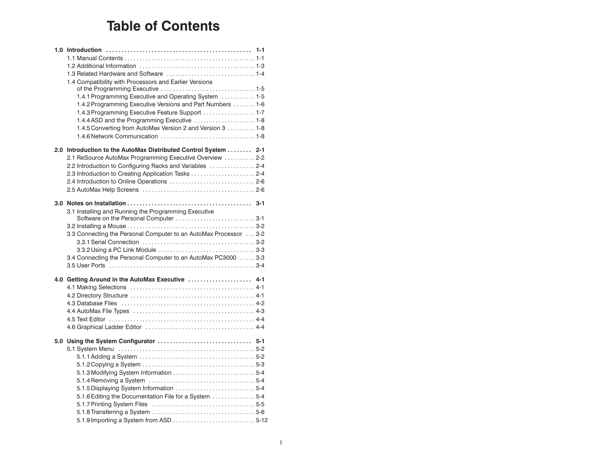 Rockwell Automation 47C626 AutoMax Programming Executive V4.2 User Manual | Page 3 / 278