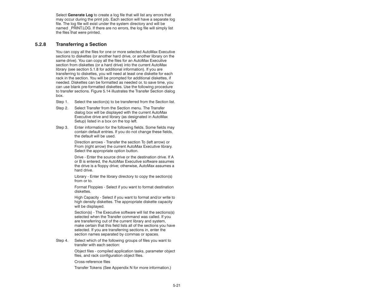 Rockwell Automation 47C626 AutoMax Programming Executive V4.2 User Manual | Page 55 / 278