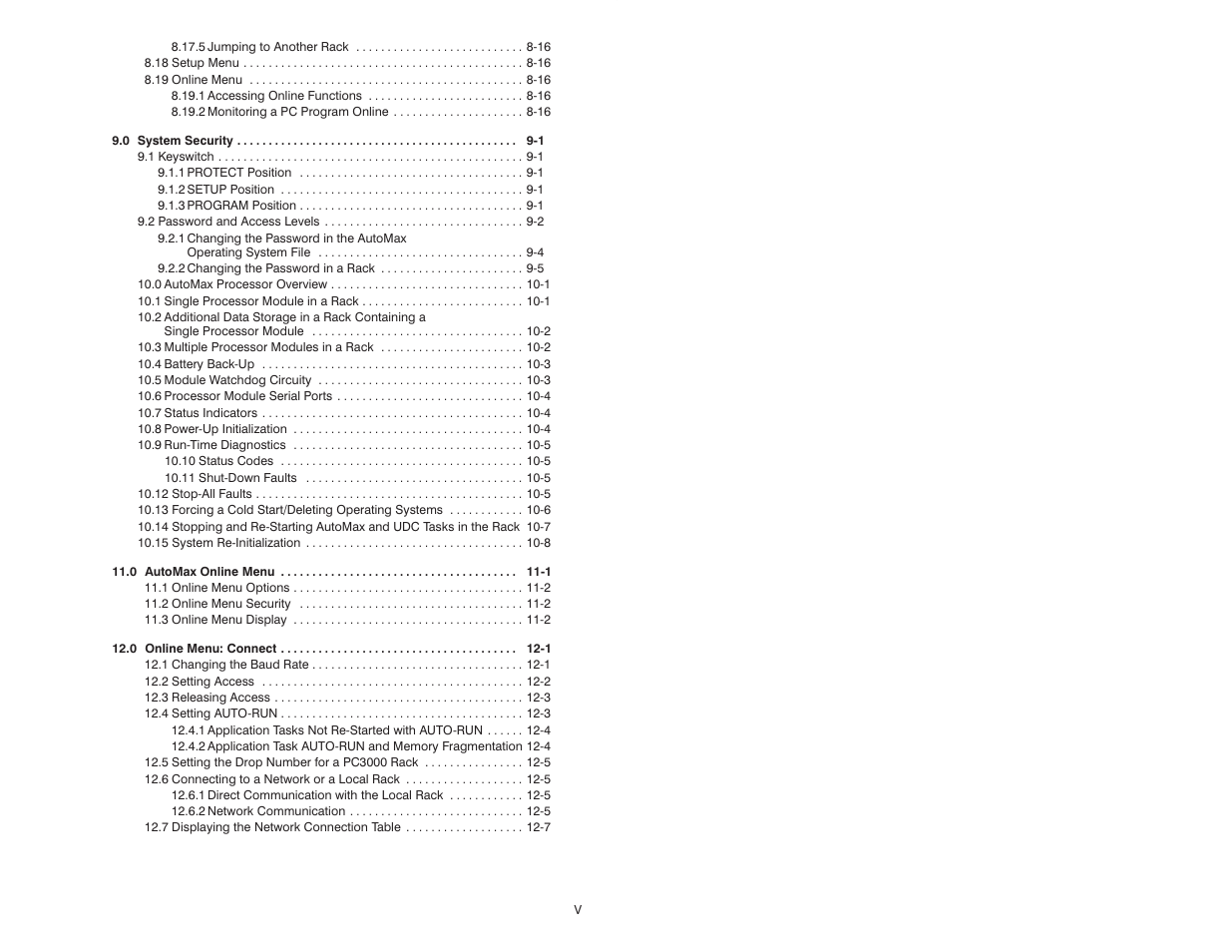 Rockwell Automation 47C626 AutoMax Programming Executive V4.2 User Manual | Page 7 / 278