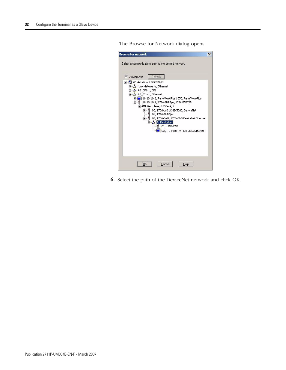 Rockwell Automation DeviceNet Communications for PanelView Plus and PanelView Plus CE User Manual | Page 32 / 76