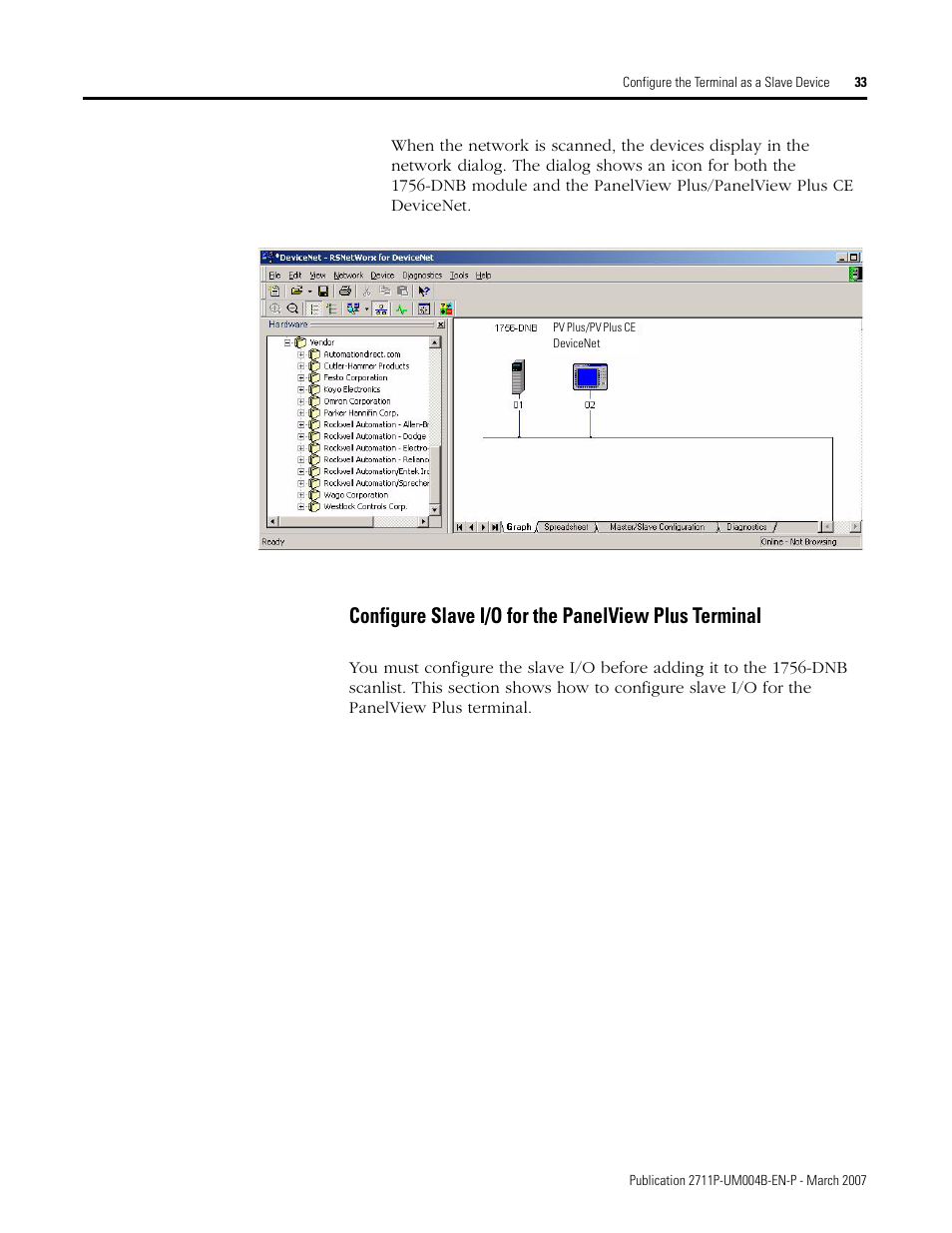 Rockwell Automation DeviceNet Communications for PanelView Plus and PanelView Plus CE User Manual | Page 33 / 76