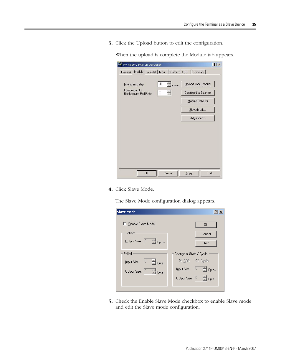 Rockwell Automation DeviceNet Communications for PanelView Plus and PanelView Plus CE User Manual | Page 35 / 76