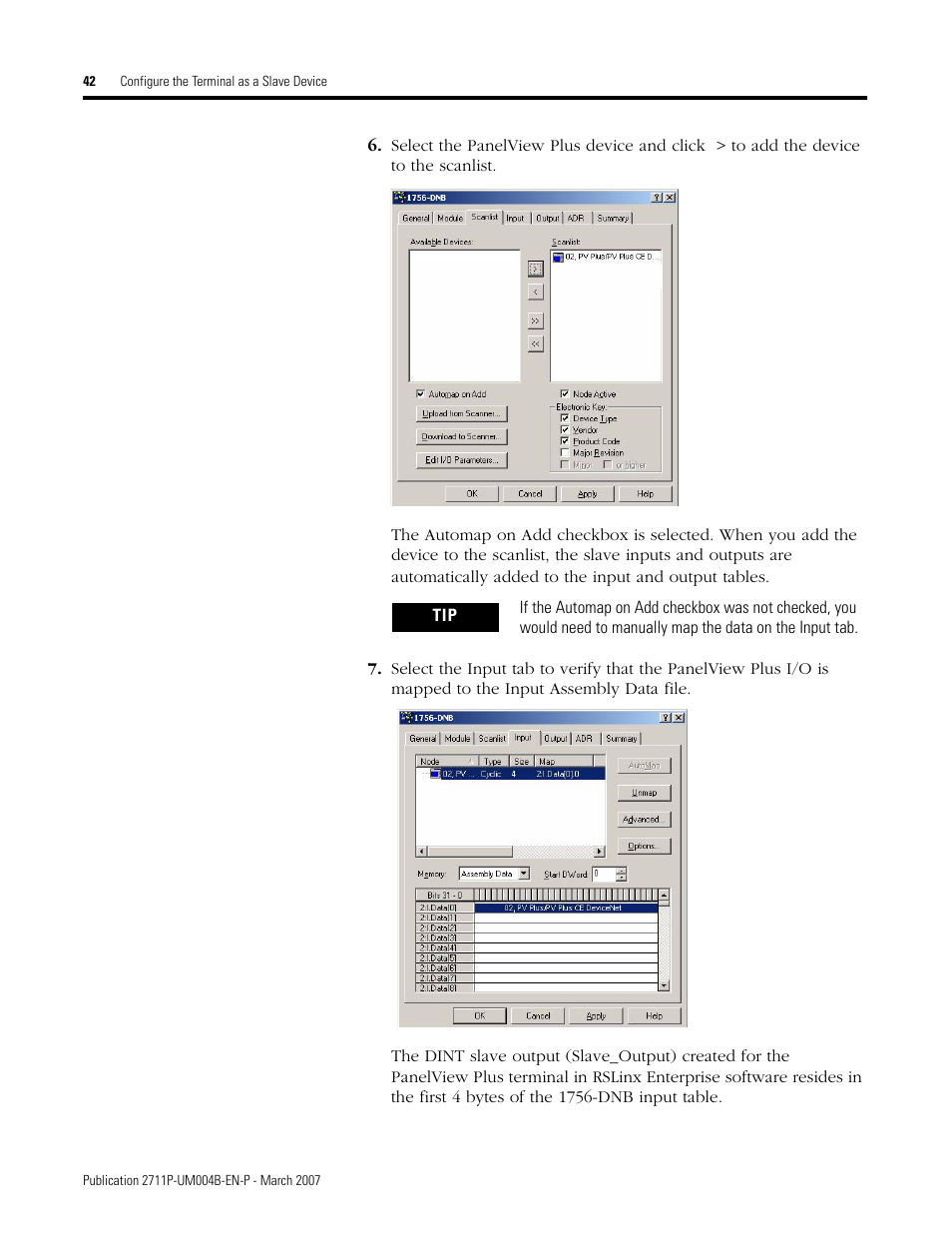 Rockwell Automation DeviceNet Communications for PanelView Plus and PanelView Plus CE User Manual | Page 42 / 76