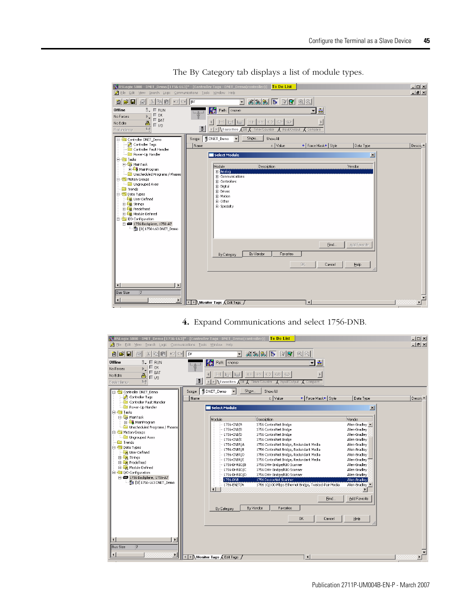 Rockwell Automation DeviceNet Communications for PanelView Plus and PanelView Plus CE User Manual | Page 45 / 76