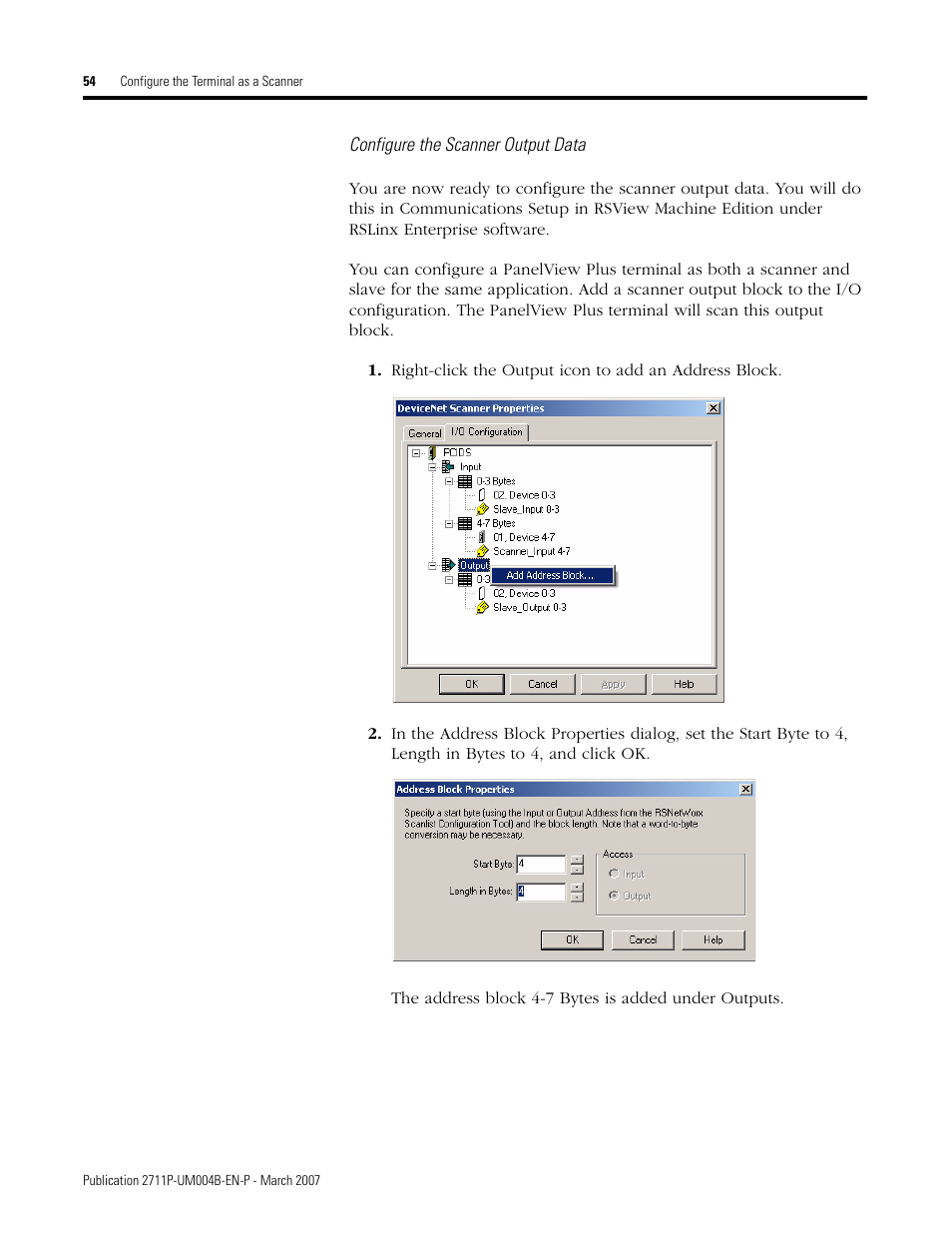 Rockwell Automation DeviceNet Communications for PanelView Plus and PanelView Plus CE User Manual | Page 54 / 76