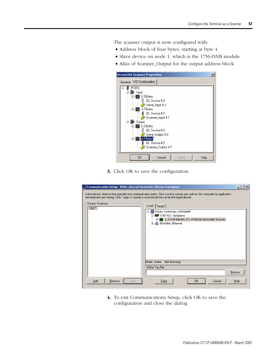 Rockwell Automation DeviceNet Communications for PanelView Plus and PanelView Plus CE User Manual | Page 57 / 76