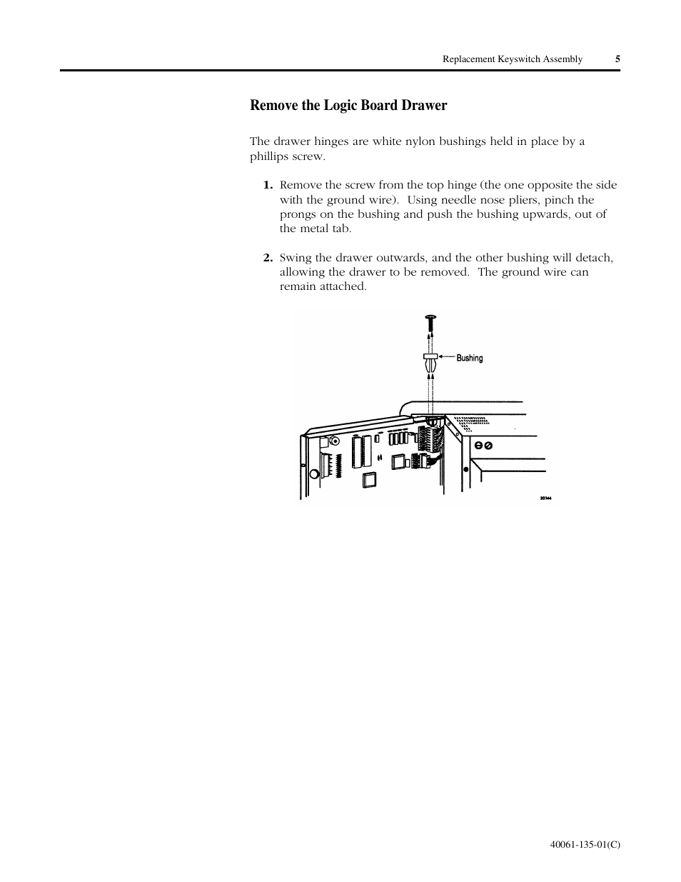 Rockwell Automation 2711E-NKSW1 Replacement Keyswitch Assembly User Manual | Page 5 / 24