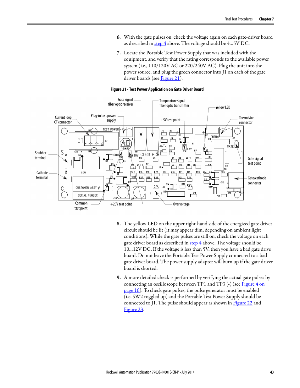 Rockwell Automation 7703E Medium Voltage SMC OEM Components - 10-15 kV User Manual | Page 43 / 58