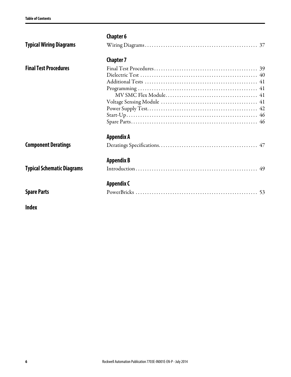 Rockwell Automation 7703E Medium Voltage SMC OEM Components - 10-15 kV User Manual | Page 6 / 58