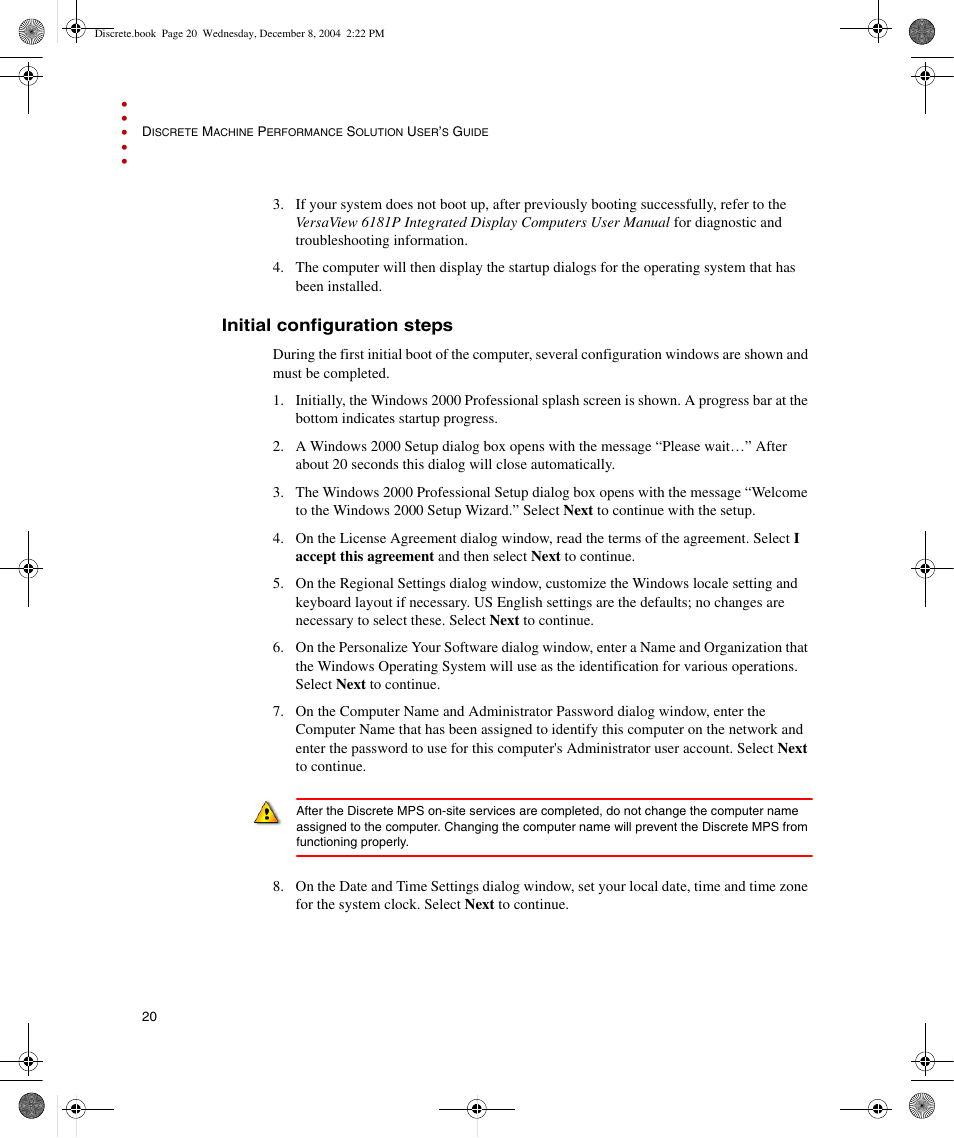 Initial configuration steps | Rockwell Automation Discrete Machine Performance Solution User Manual | Page 26 / 106