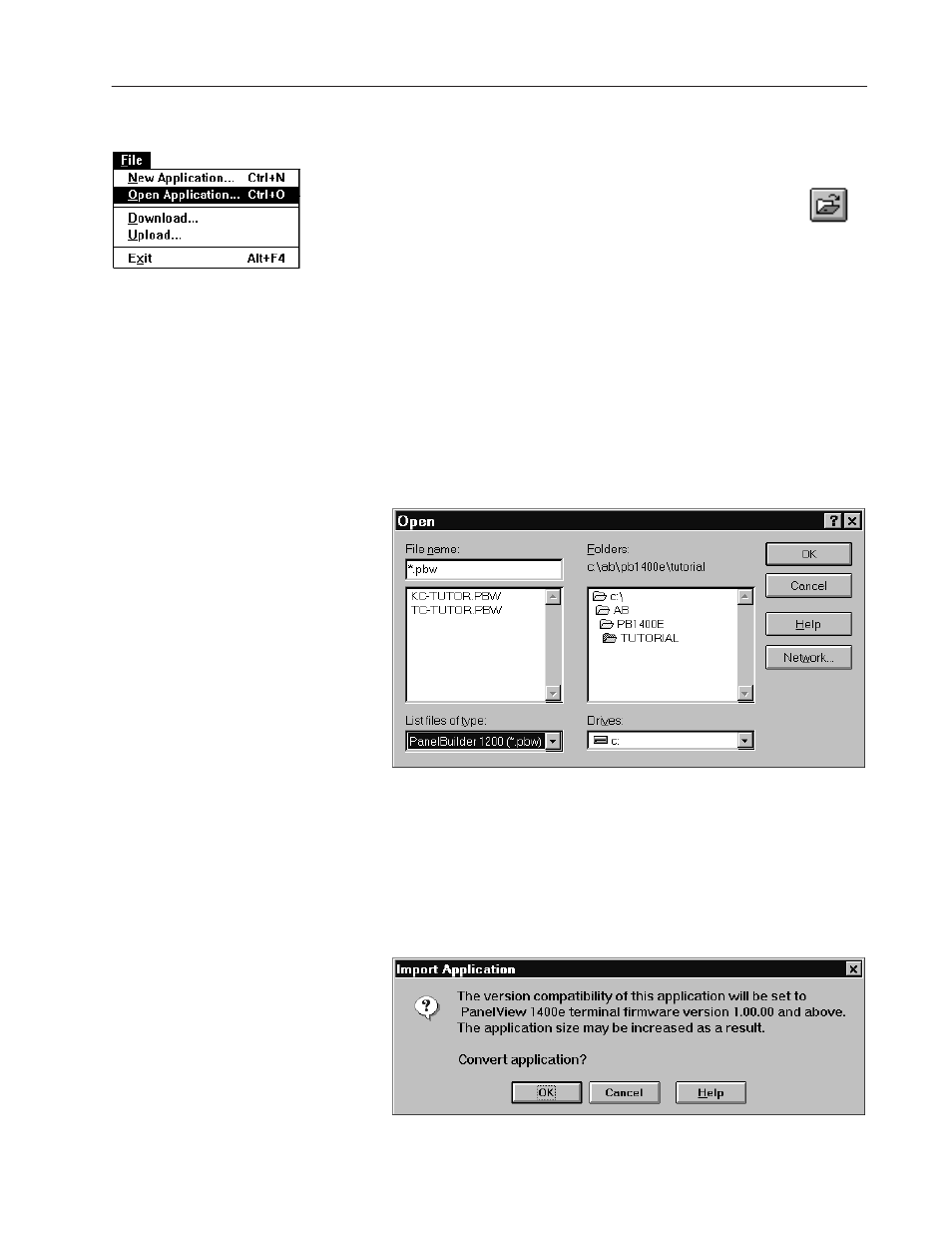 Rockwell Automation 2711E-ND1 PanelBuilder 1400E Configurator Software Getting Started User Manual | Page 60 / 114