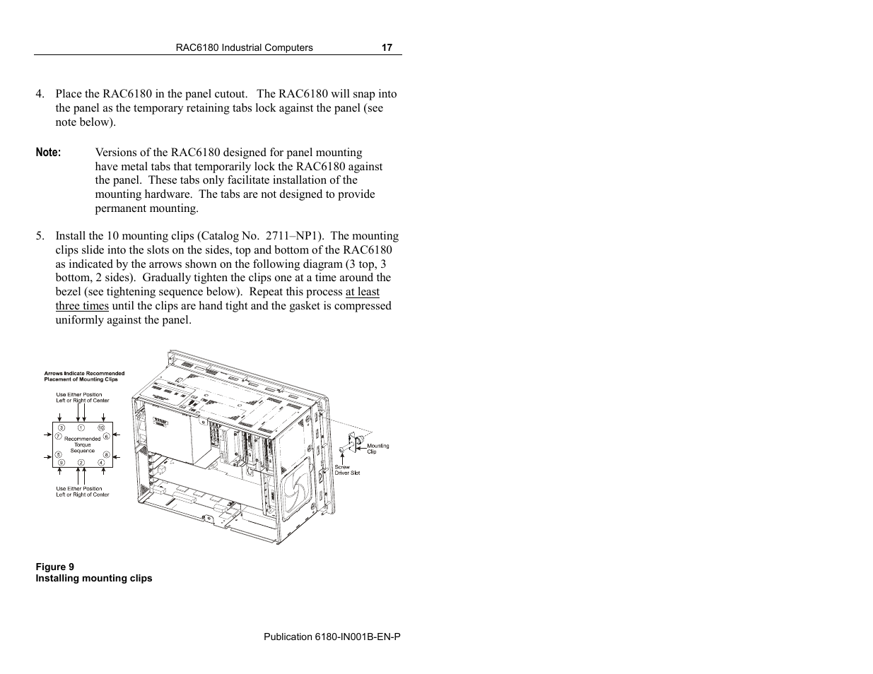 Rockwell Automation 6180 RAC6180 Industrial Computers Installation Instructions User Manual | Page 17 / 32