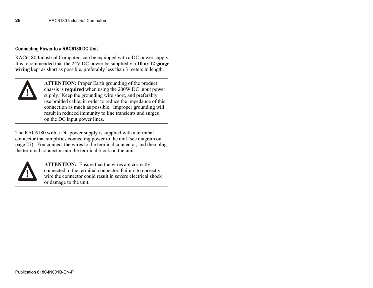 Rockwell Automation 6180 RAC6180 Industrial Computers Installation Instructions User Manual | Page 26 / 32