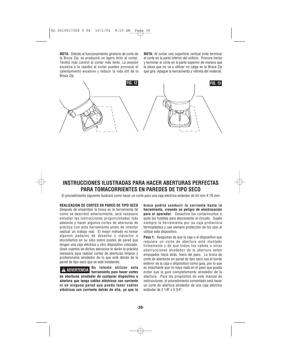 Bosch RZ25 User Manual | Page 39 / 44