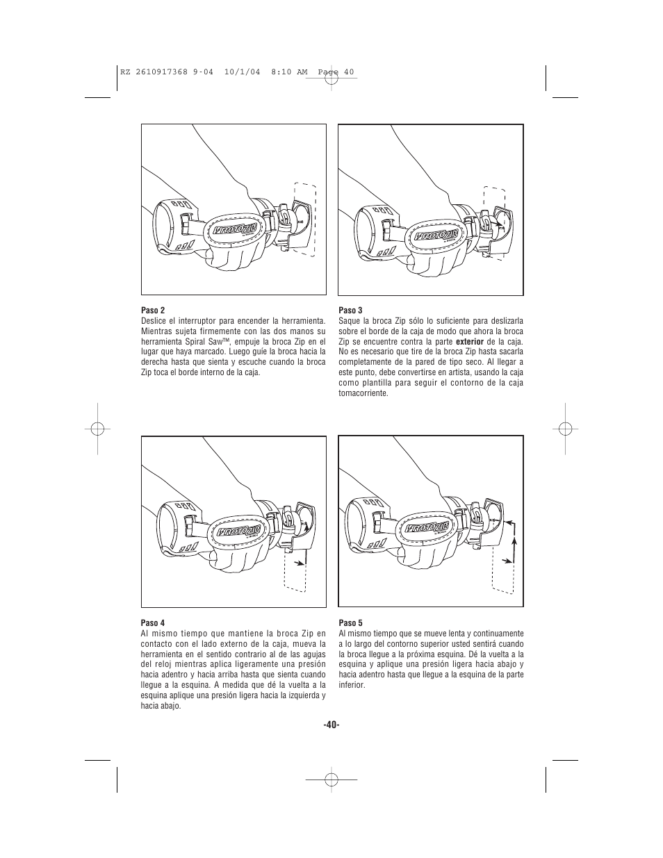 Bosch RZ25 User Manual | Page 40 / 44