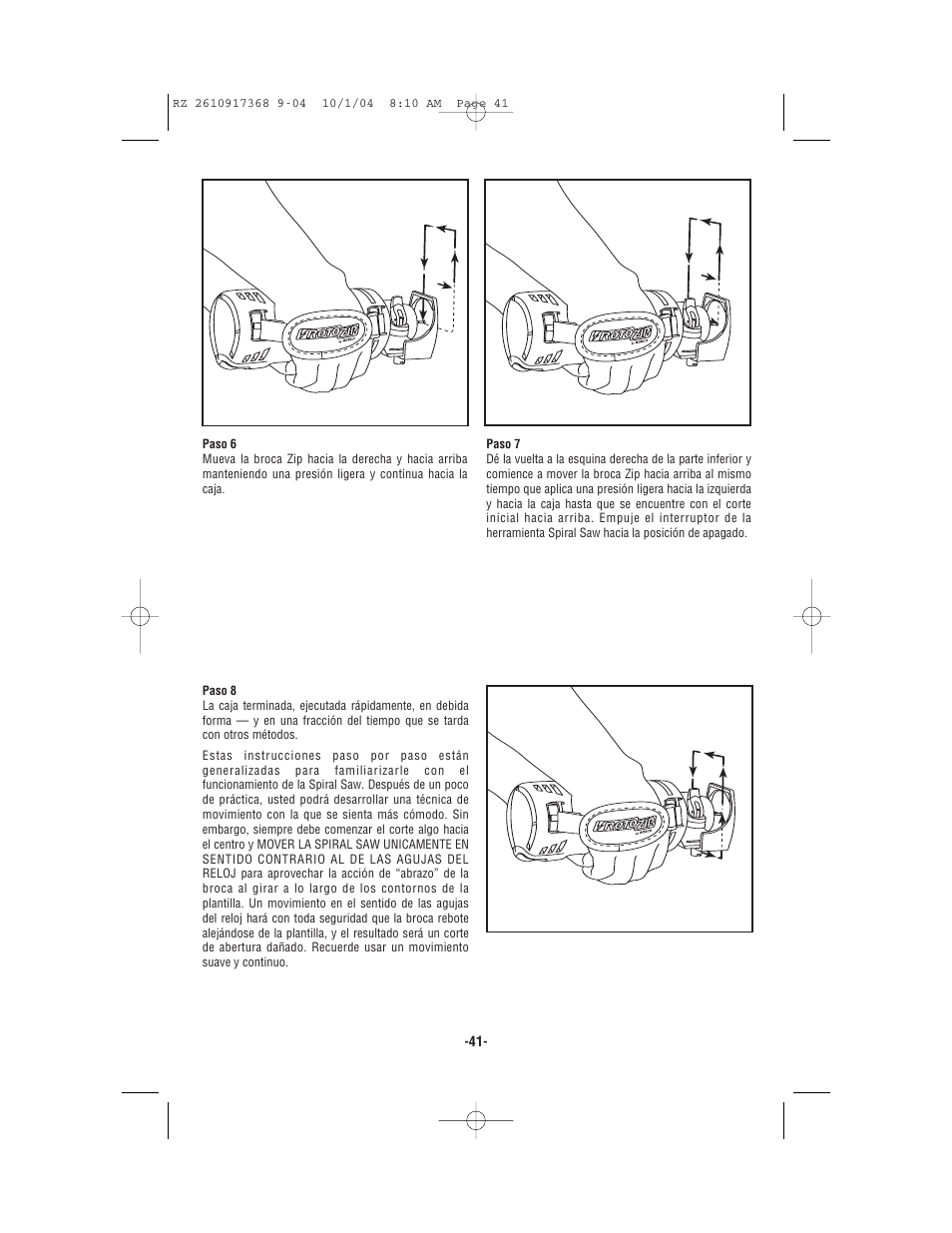 Bosch RZ25 User Manual | Page 41 / 44