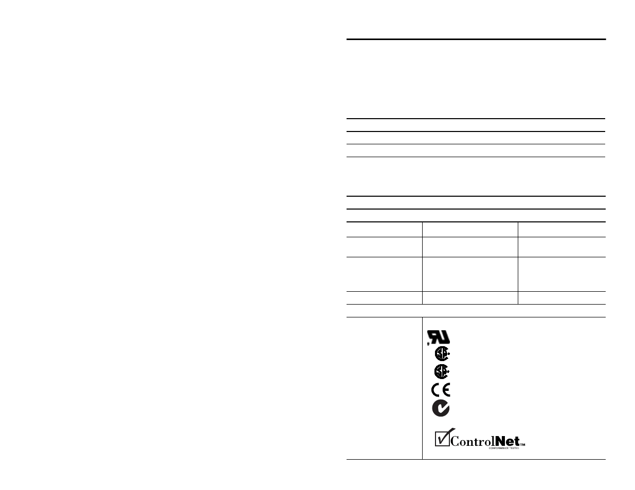 Specifications | Rockwell Automation 9904-PCIC ControlNet 9904-PCIC Communications Card I.I. User Manual | Page 17 / 18