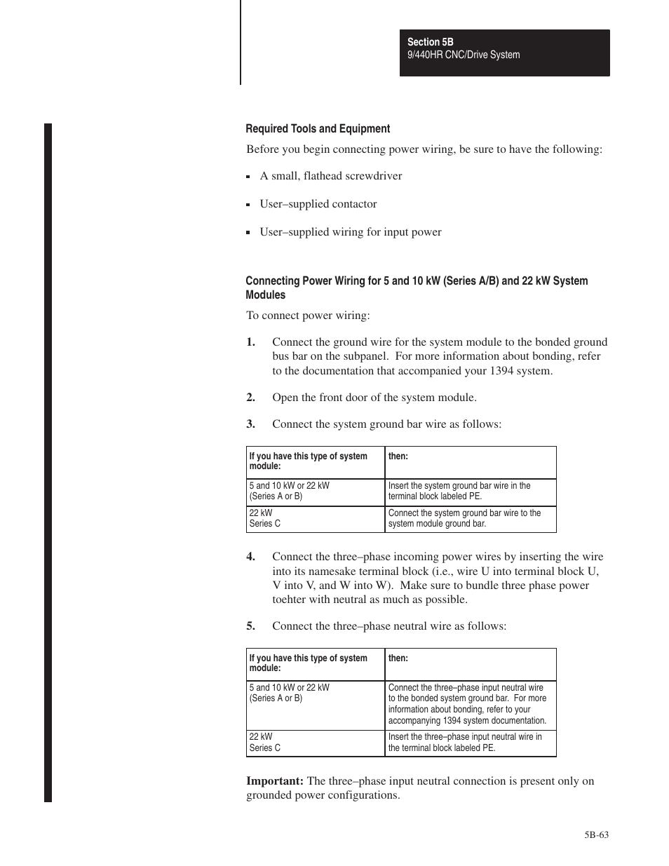 Rockwell Automation 8520 9/Series Hardware TAB 5 User Manual | Page 137 / 150