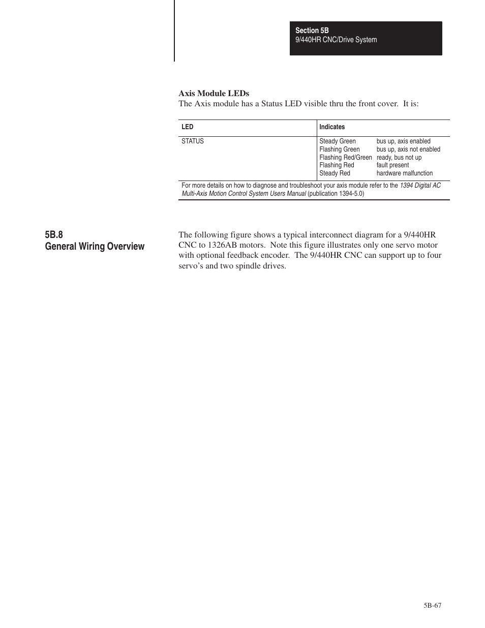 5b.8, 5b.8 general wiring overview | Rockwell Automation 8520 9/Series Hardware TAB 5 User Manual | Page 141 / 150