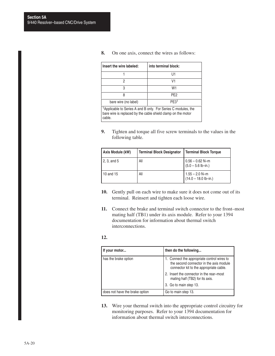 Rockwell Automation 8520 9/Series Hardware TAB 5 User Manual | Page 22 / 150