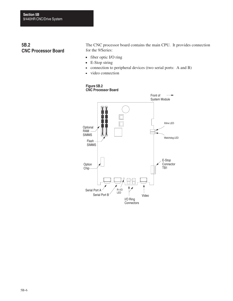 5b.2, 5b.2 cnc processor board | Rockwell Automation 8520 9/Series Hardware TAB 5 User Manual | Page 80 / 150