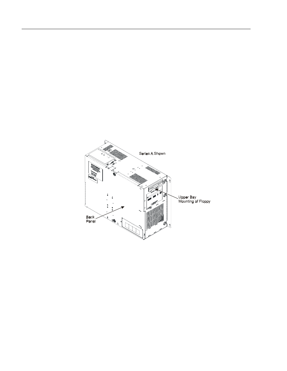 Floppy drive upper bay mounting bracket, Installation | Rockwell Automation 6180 Industrial Computers User Manual | Page 98 / 190