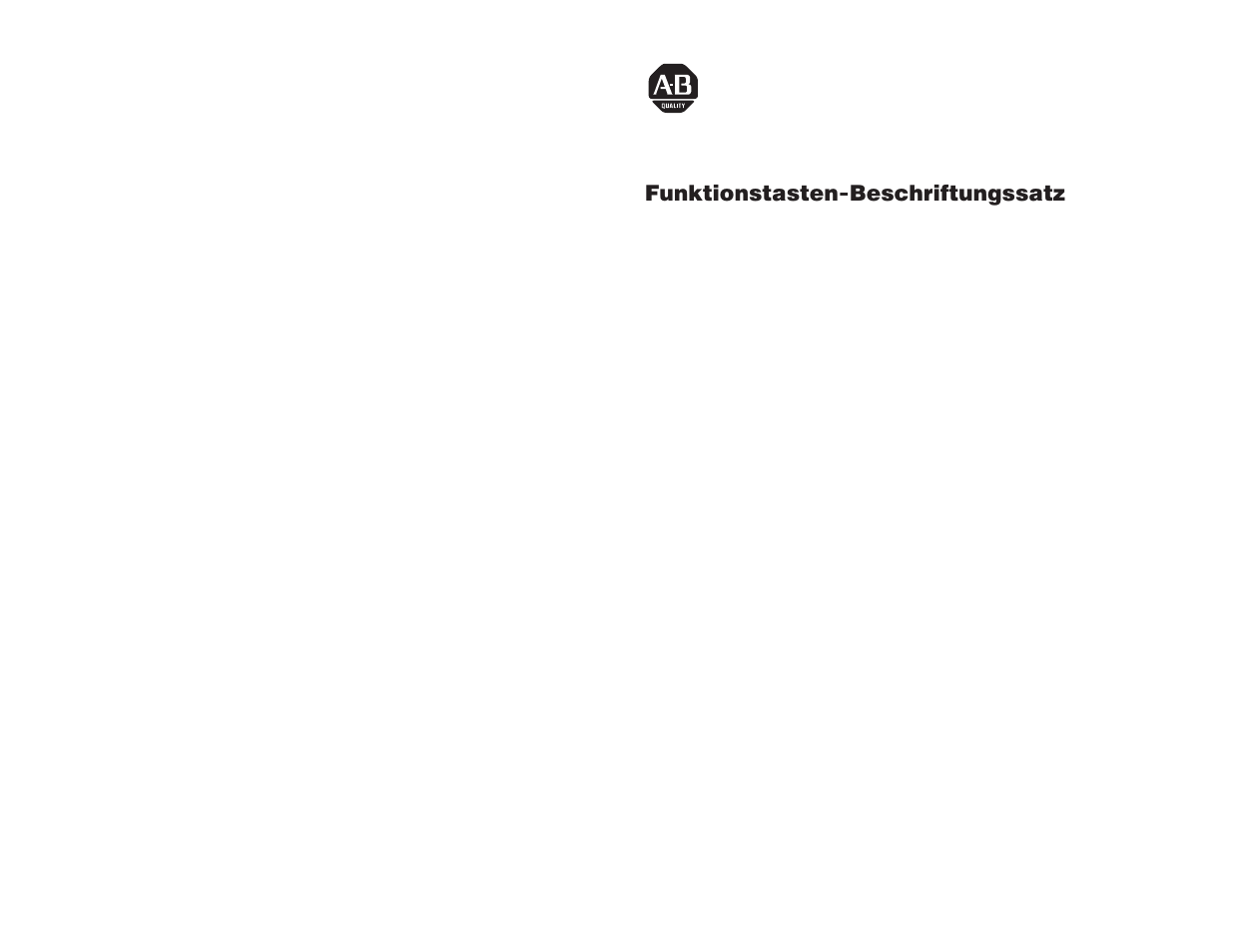 Deutsch | Rockwell Automation 2711-NF2A, -NF2C, -NF4, -NF6 Function Key Legend Kits User Manual | Page 6 / 12
