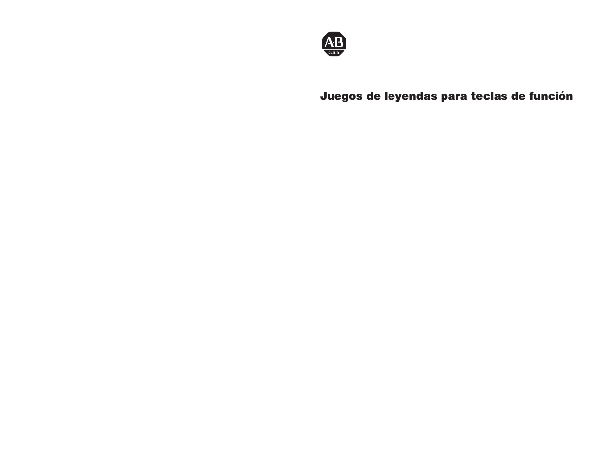 Espanol | Rockwell Automation 2711-NF2A, -NF2C, -NF4, -NF6 Function Key Legend Kits User Manual | Page 8 / 12