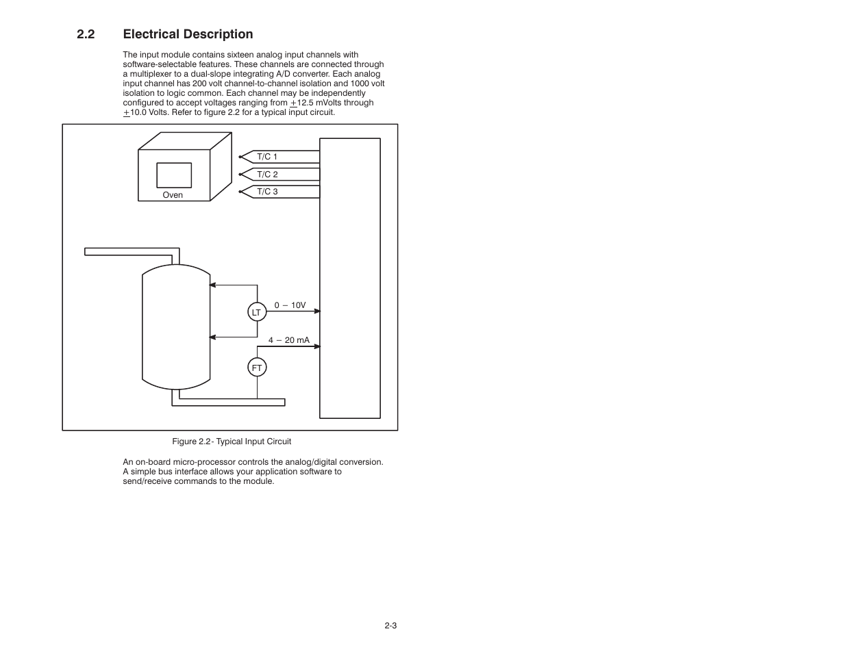 2 electrical description | Rockwell Automation 61C613 16 Channel Analog Input Module User Manual | Page 11 / 52