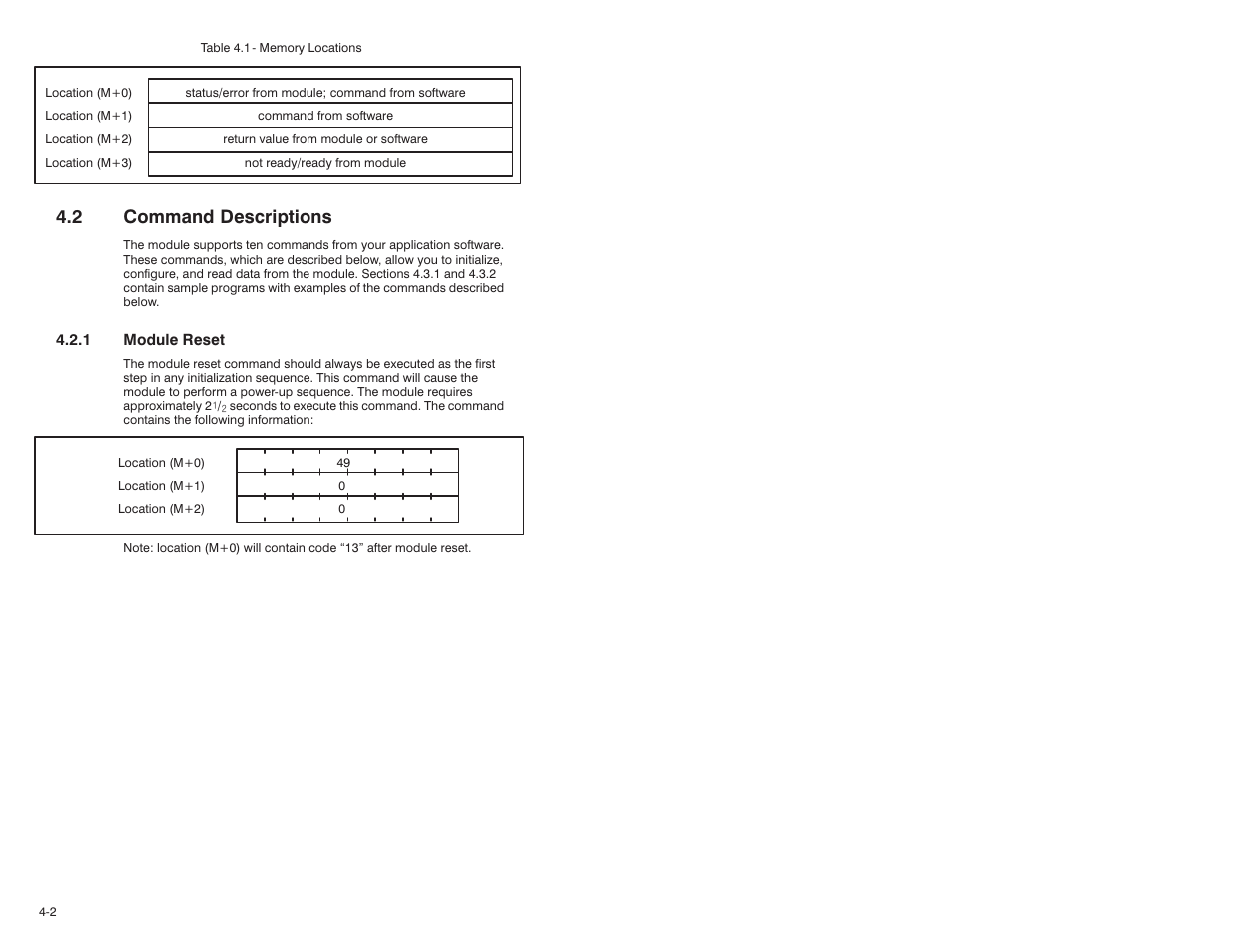 2 command descriptions | Rockwell Automation 61C613 16 Channel Analog Input Module User Manual | Page 18 / 52