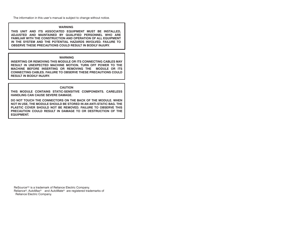Warning notices | Rockwell Automation 61C613 16 Channel Analog Input Module User Manual | Page 2 / 52