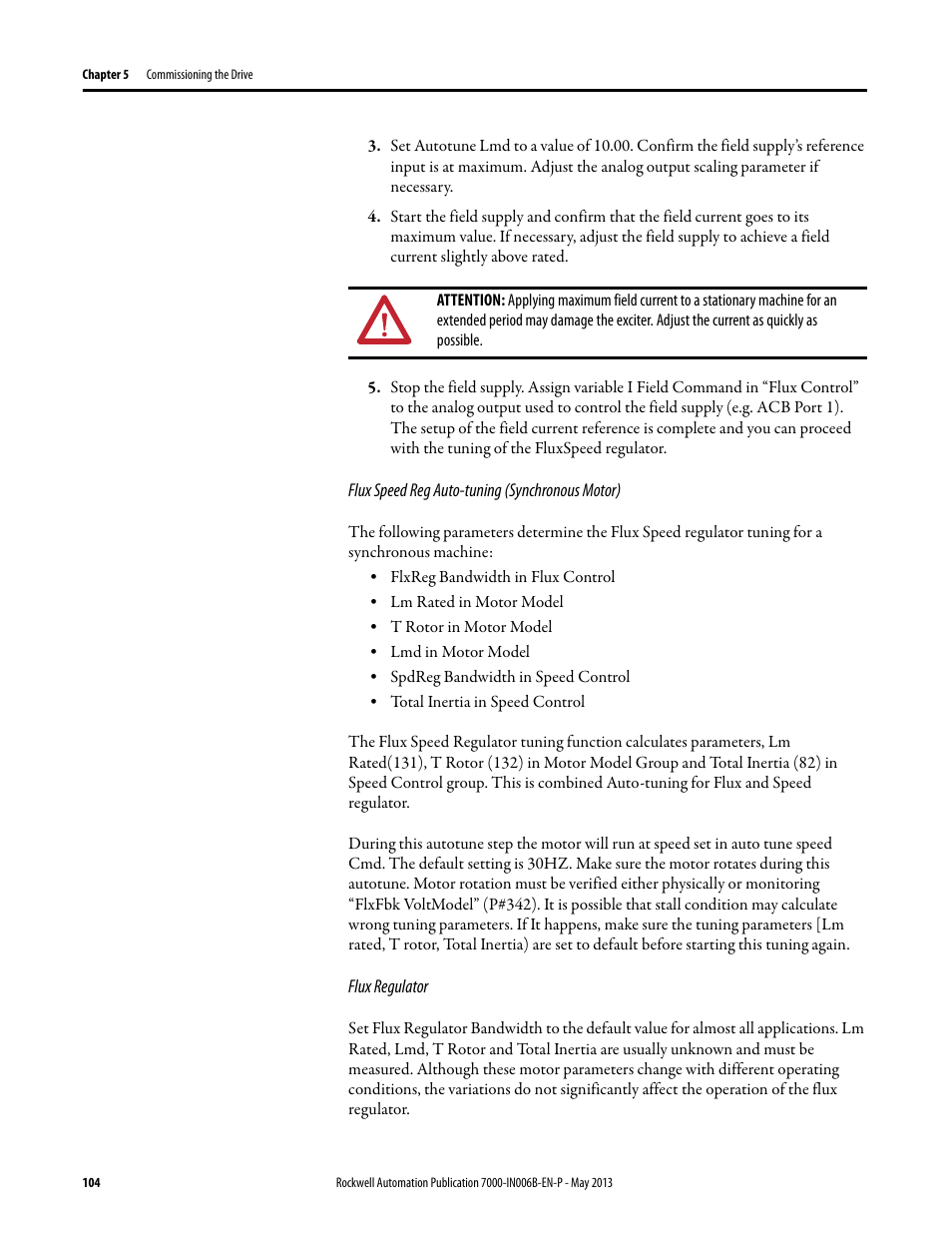 Rockwell Automation 7000 PowerFlex Medium Voltage (B Frame) Commissioning - ForGe (PanelView 550) User Manual | Page 108 / 148