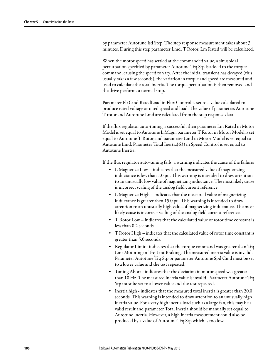 Rockwell Automation 7000 PowerFlex Medium Voltage (B Frame) Commissioning - ForGe (PanelView 550) User Manual | Page 110 / 148