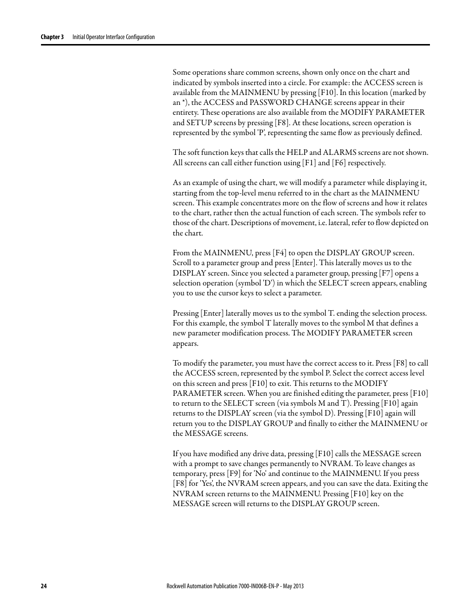 Rockwell Automation 7000 PowerFlex Medium Voltage (B Frame) Commissioning - ForGe (PanelView 550) User Manual | Page 28 / 148
